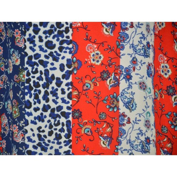 Zac & Rachel Women's Floral V-Neck Pullover Lightweight Blouse Plus Size 3X - Picture 3 of 10